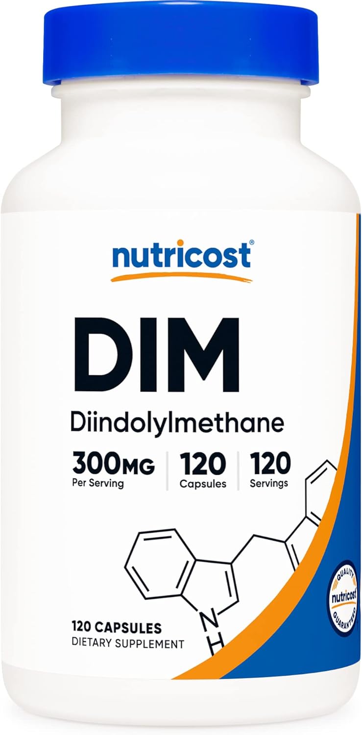 Nutricost DIM com BioPerine 300mg, 120 Caps Vegetarianas