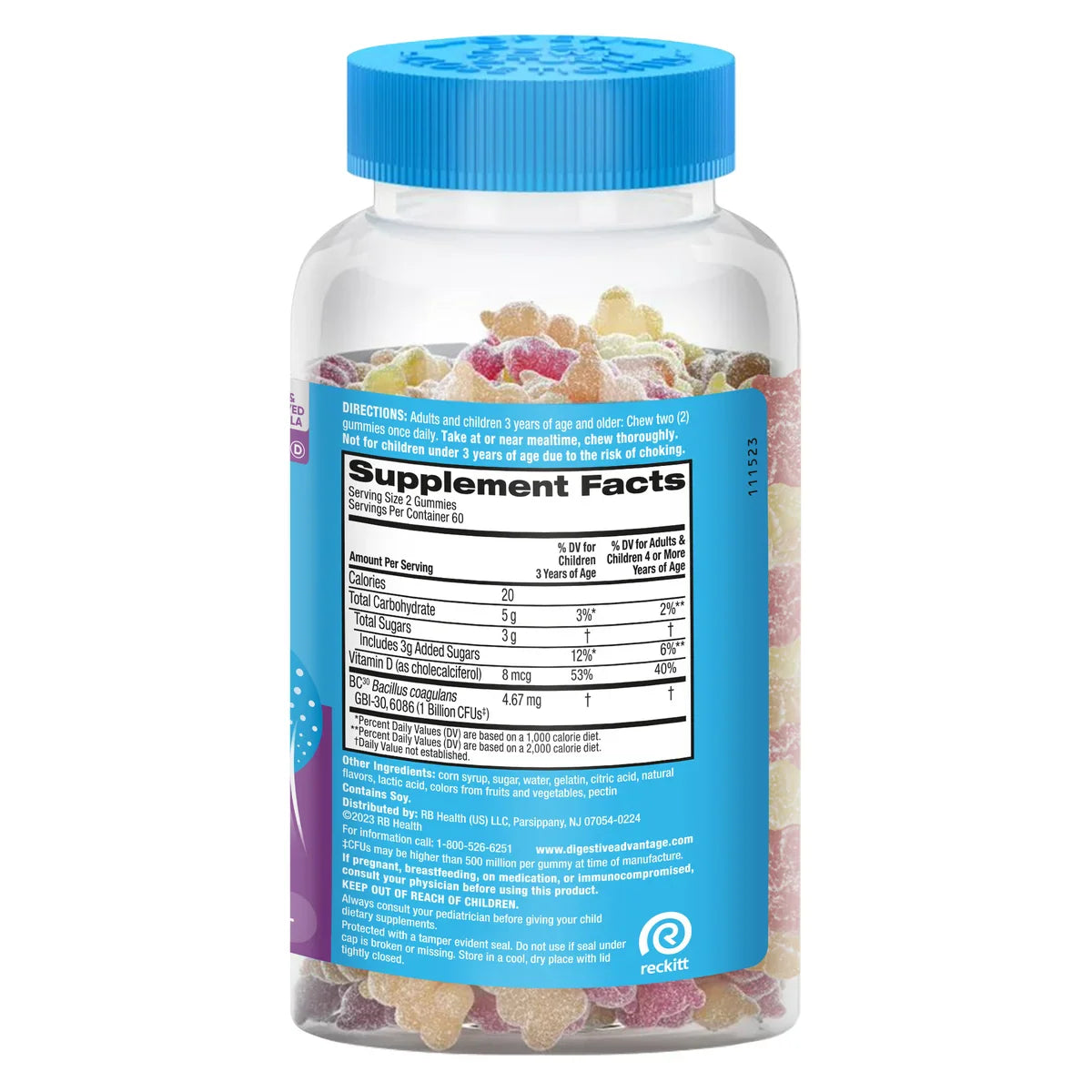 Schiff Digestive Advantage Probiótico em Gomas, 120 Unidades
