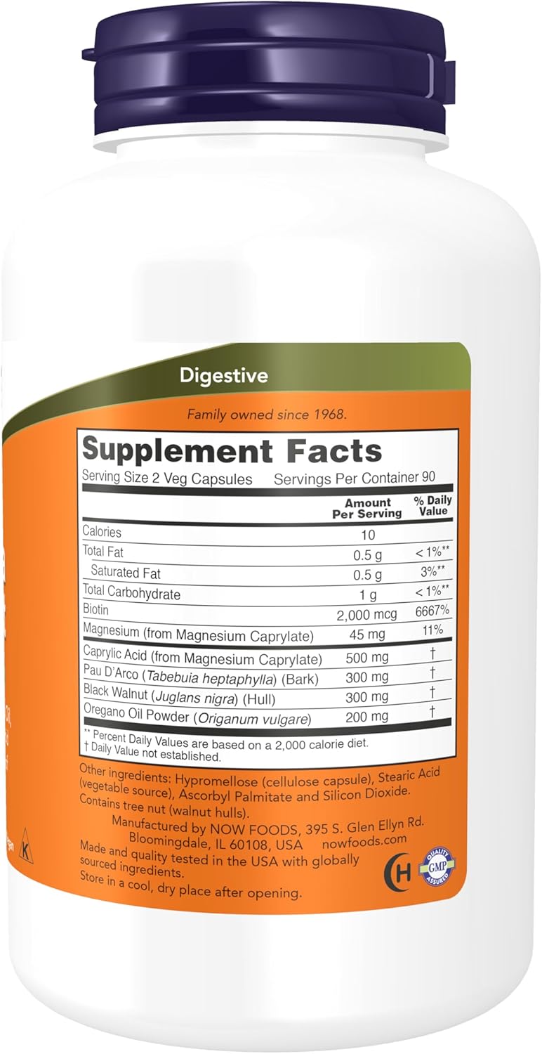NOW Foods Candida Support 180 Cápsulas Vegetais