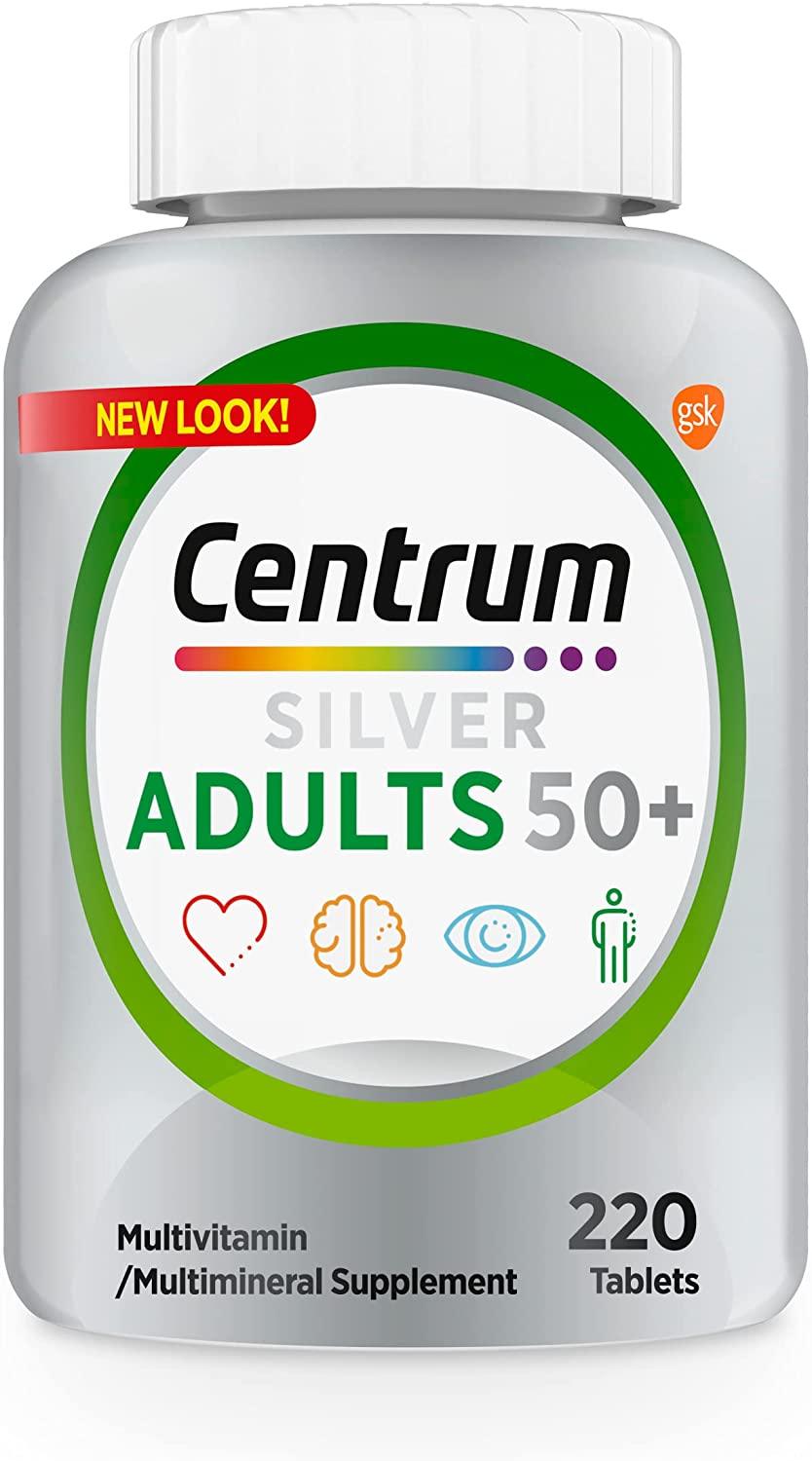 Centrum Silver - Multivitamina para Adultos 50+ (220 Tablets)