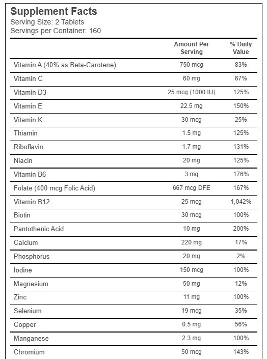 Centrum Minis - Multivitamina para Adultos acima de 50 anos(320 Mini-Caps)