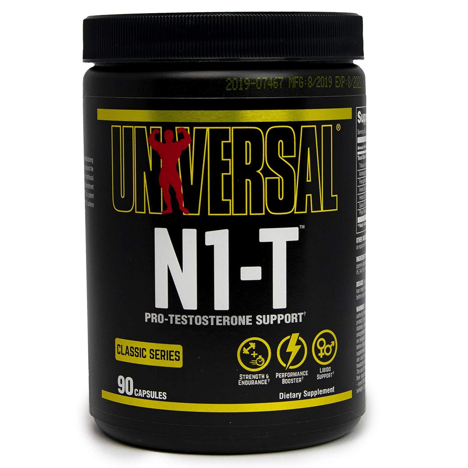 Universal Nutrition - N1-T Natural Suplemento de Testosterona - 90 Capsulas