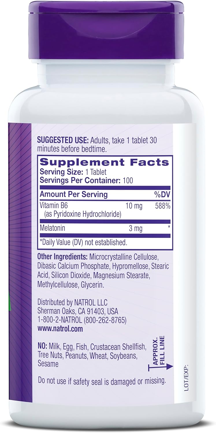 Natrol Melatonina 3mg Time Release 200 Tablets