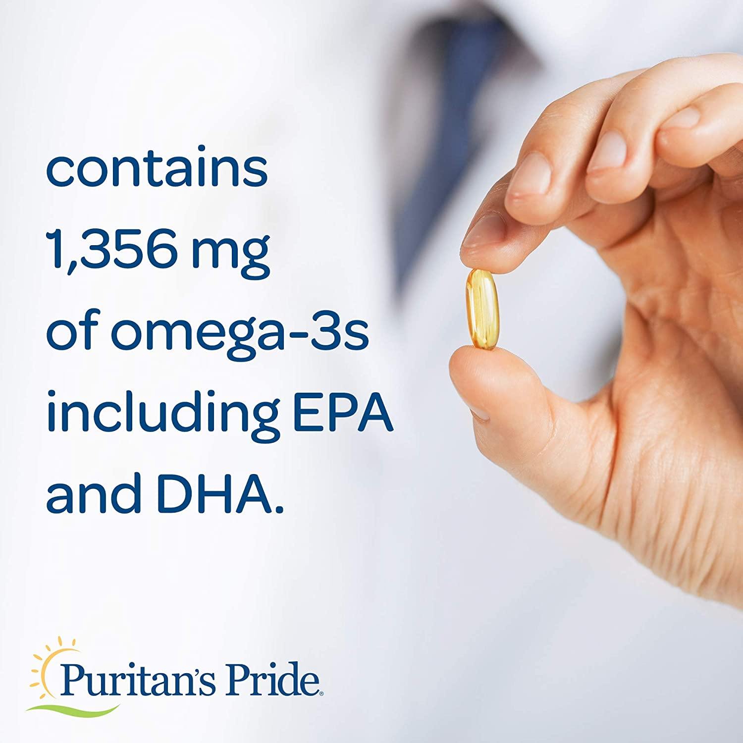Puritan's Pride Triplo Omega 3-6-9 Óleo de peixe 240 Capsulas