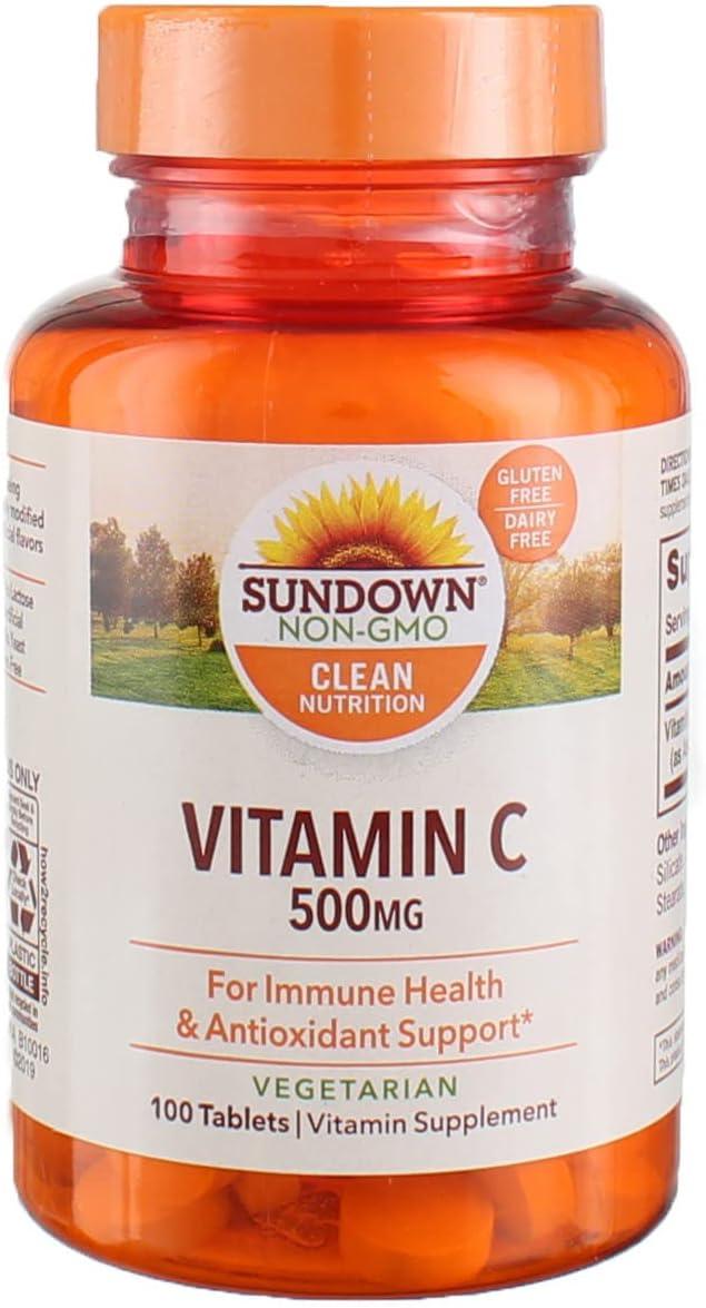 Sundown Naturals Vitamina C 500 mg, 100 Tablets